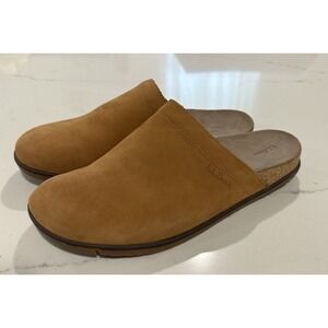 L.L.Bean Women's Go Anywhere Clog Suede Brown Tan Slip On House Shoes Size 11